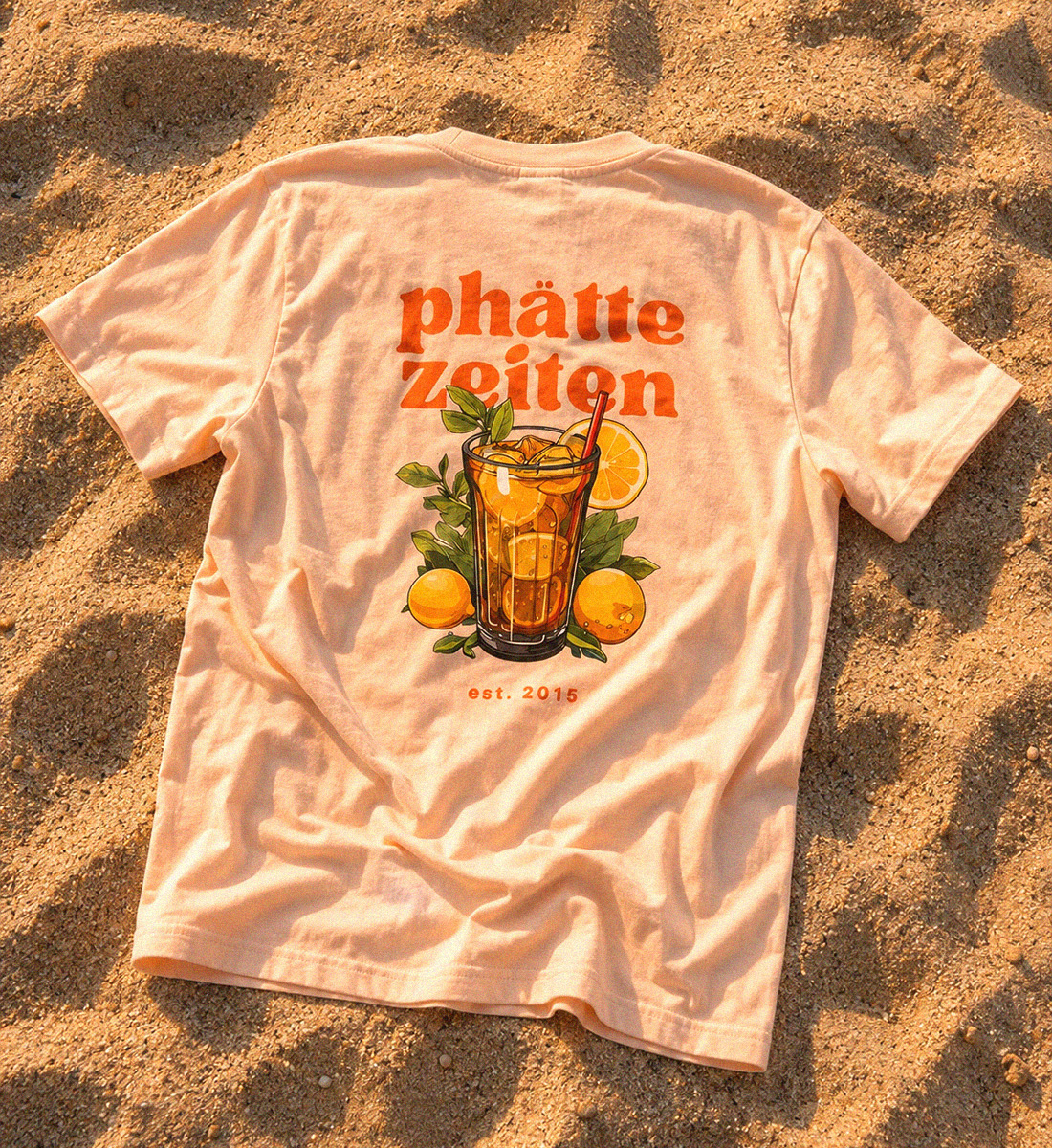T-Shirt "Beach" (apricot)